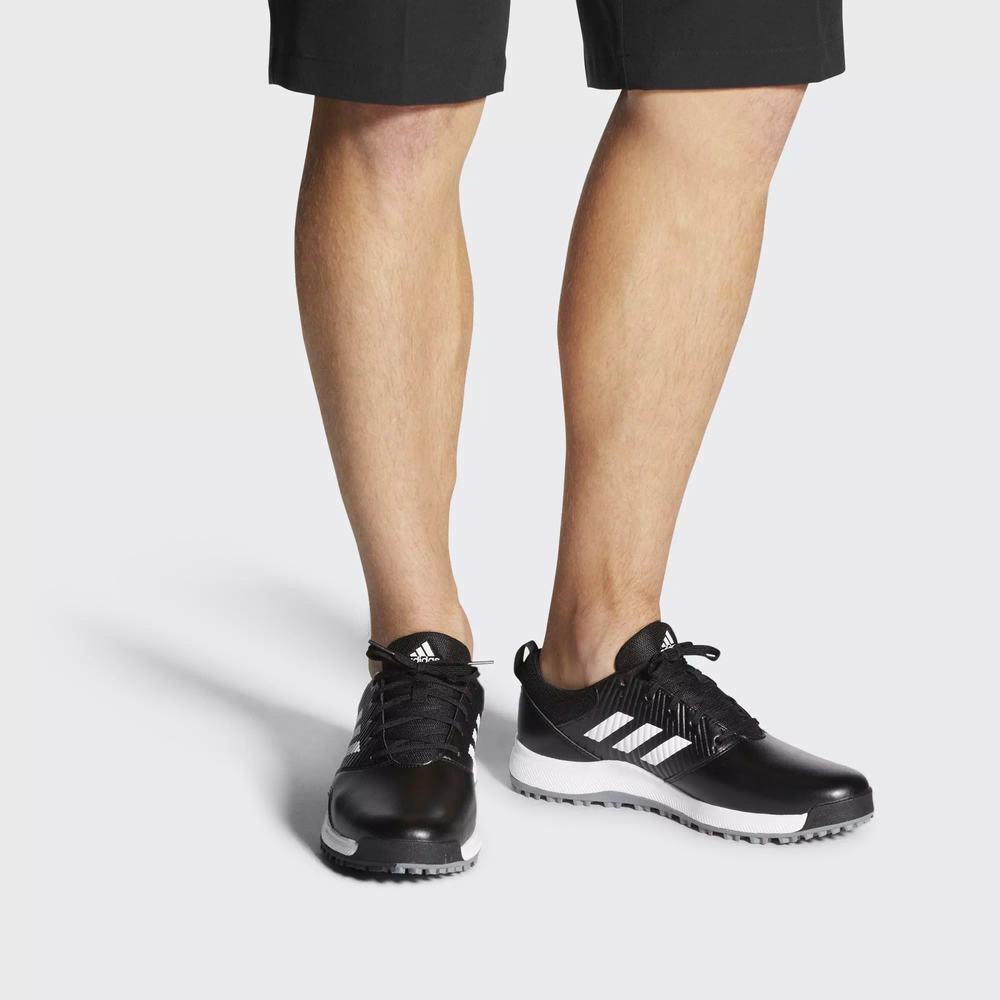 Adidas CP Traxion Spikeless Tenis De Golf Negros Para Hombre (MX-22128)
